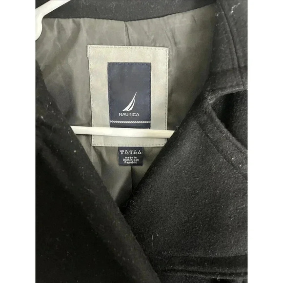 Nautica Double Breasted Peacoat Size 6 Mid Length Wool Blend Winter Notch Lapel - Picture 2 of 7